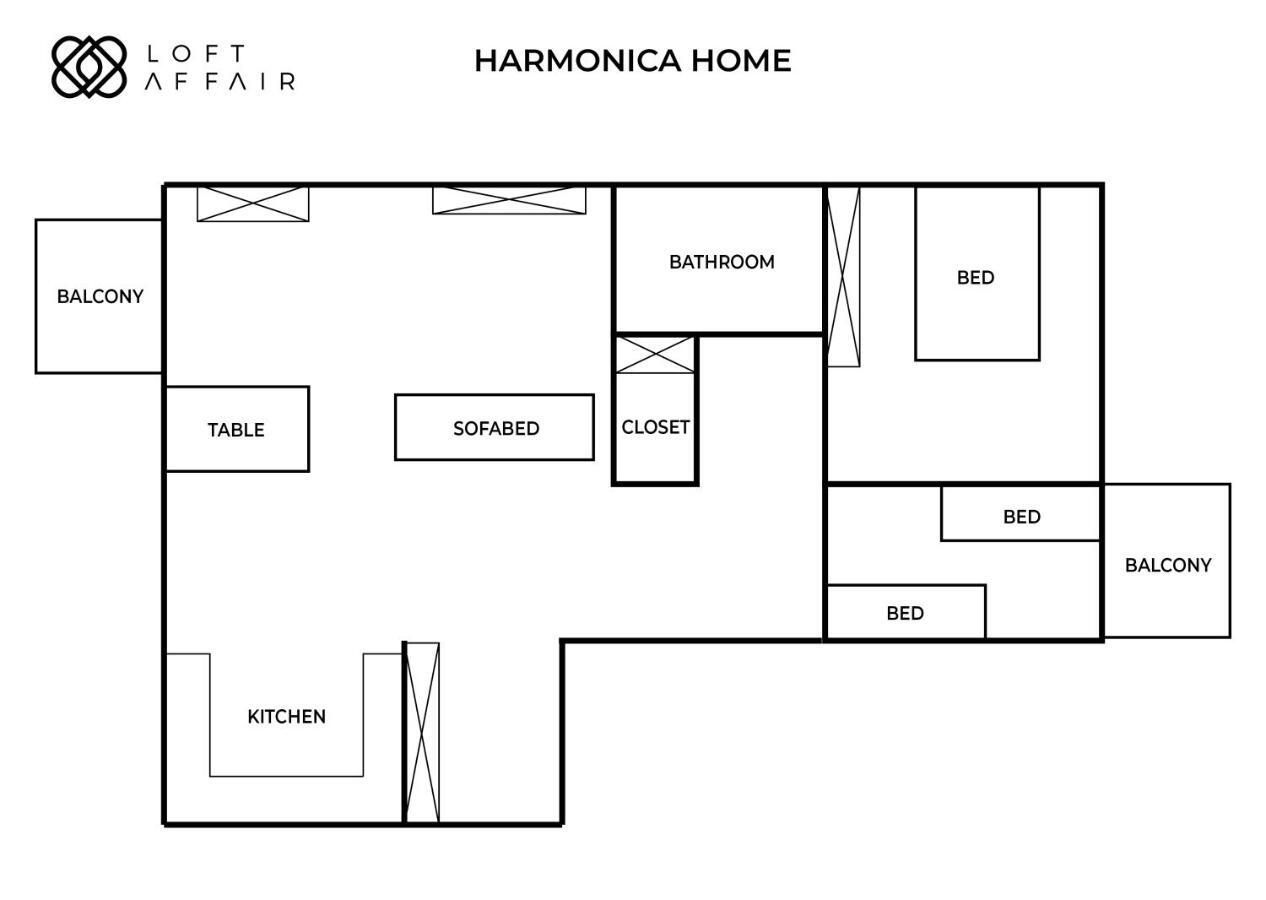 Harmonica Home - Loftaffair คราคูฟ ภายนอก รูปภาพ